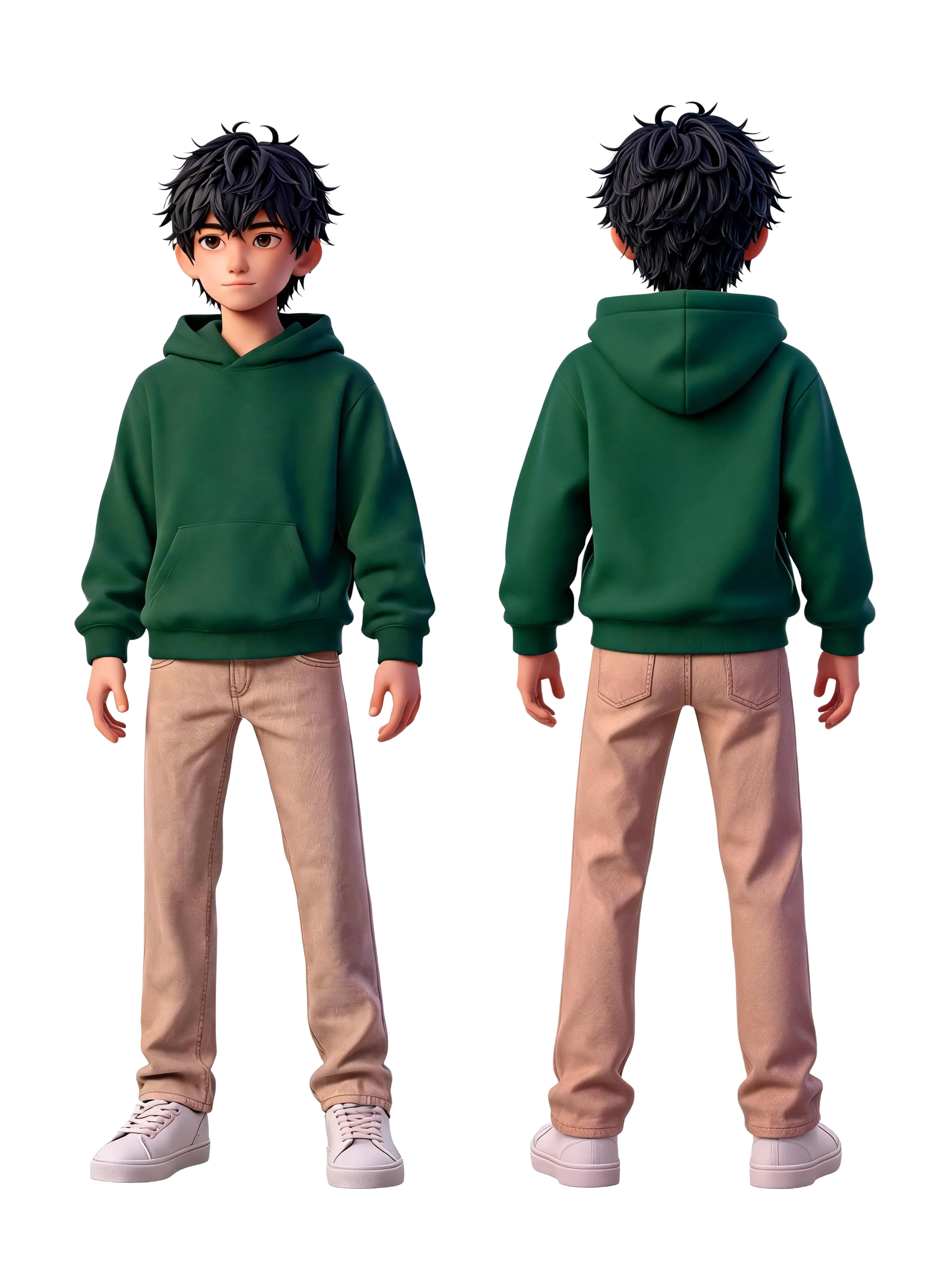 Character guide for Jun Park