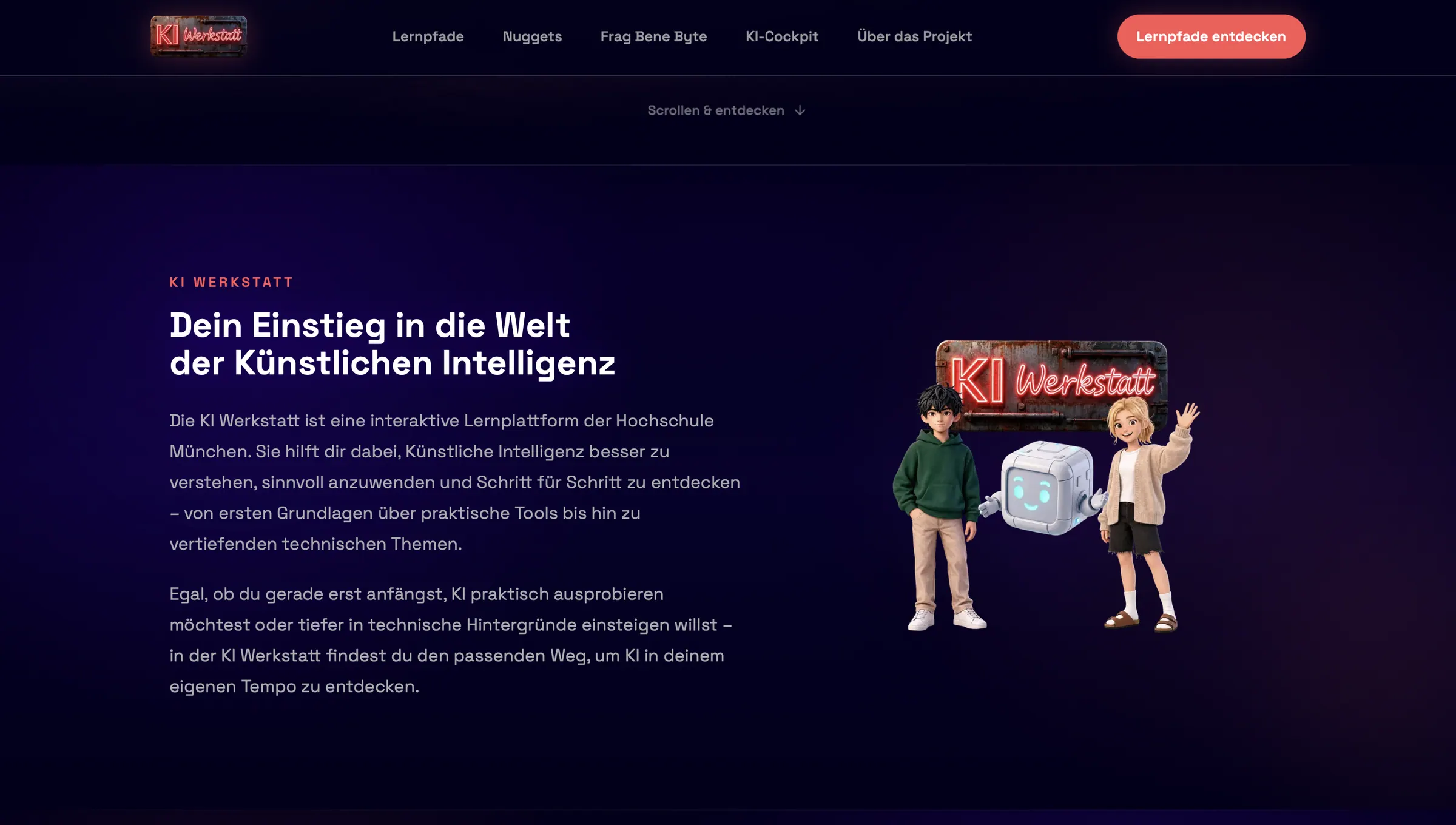 KI-Werkstatt explanatory interface