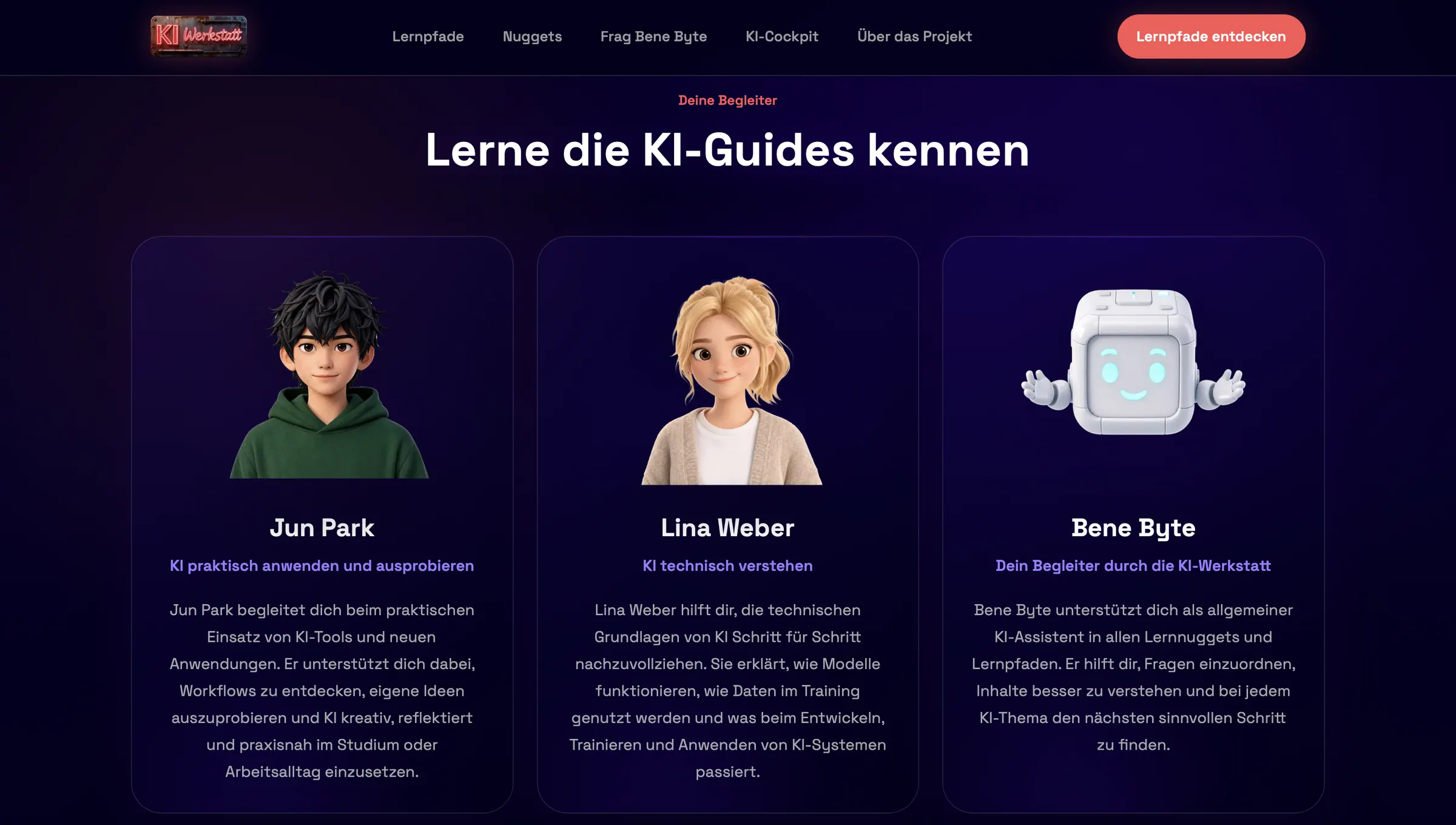 Overview of KI-Werkstatt learning guides
